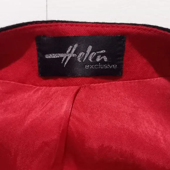 Size 10-12 Bright Red Unusual Buttons Smart WOOL Jacket - Picture 5 of 9